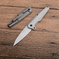 Wholesale 2019 New Kershaw Flipper Folding Knife Cr13Mov Stone Wash Blade Stainless Steel Handle Outdoor EDC Best Pocket Knives