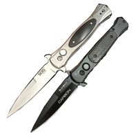 Wholesale SOG st carbon fiber steel handle tactical automatic knife CPM bm3300 A07 utx85 camping pocket knife