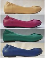 Wholesale new Hot s Women s Casual Shoes Genuine Leather Lambskin Metal Ballet Flat Casual Shoes