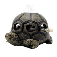 Wholesale Tortoise Ashtray Smoking Glass Water Bong Tobacco Extinguish Collector Glass Water Bong Ashtray Container Tobacco Smoking Accessories