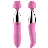 Wholesale Dual Head Silicone Vibrators Speed Frequency Vibration Female Masturbator Sex Products AV Stick Sex Toys for Women A1