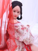 Wholesale 140cm Japanese Stly Pretty Girl Real TPE Silicone Sex Doll Big Breast Men Adult Love Doll