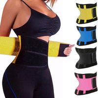 Wholesale US Stock Waist Back Support Sweat Belt Waist Trainer Cincher Thigh Trimmer Fitness Gym Workout Waistband Tummy Control Body Shaper