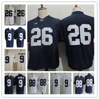 Wholesale Cheap Men s Penn State Nittany College Football Jerseys Barkley Trace McSorley Gesicki Marcus Allen Navy White Stitched PSU Shirts