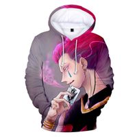 Anime Hxh Hunter X Hunter Hisoka 3d Print Femmes Hommes Sweats à Capuche Sweat Shirt Streetwear Hip Hop Drôle Veste à Capuche Homme Survêtement