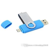 Wholesale 64GB OTG external USB Flash Drive USB Flash Drive Memory for Android ISO Smartphones Tablets PenDrives U Disk Thumbdrives