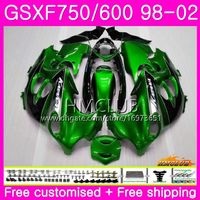 Wholesale Kit For SUZUKI KATANA GSX750F GSXF750 Stock green Body HM GSXF GSX600F GSXF600 Fairing