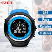 Wholesale Top Brand EZON T031 Rechargeable GPS Timing Watch Running Fitness Sports Watches Calories Counter Distance Pace M Waterproof CJ191213