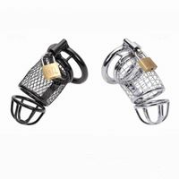 Wholesale Male Chastity Device Cock Cage Restraint Stainless Steel Penis Ring Virginity Chastity Lock Belt SM Bondage adult sex toys Products For Men