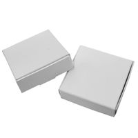 Wholesale 9 cm White Craft Paper Boxes Gift Pack Kraft Paperboard Boxes Wedding Party Gift Carton Cardboard Box