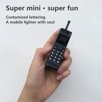 Wholesale Fashion Classic Style Super Mini Electronic lighter Mobile Phone Nostalgic Bluetooth Synchronous Single Sim Card Vintage Finger Cellphone