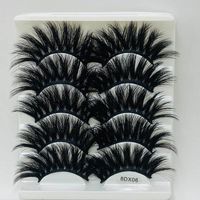 Wholesale ups styles pair handmade high quality synthetic false eyelash packaging box faux mink lashes pairs d silk eyelashes