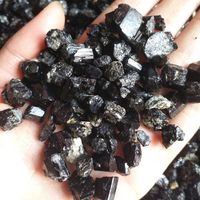 Wholesale g Natural Black Tourmaline Rough Mineral Quartz Crystal Gravel Tumbled Stone Reiki Healing for degaussing