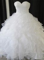 Wholesale Luxury Sweetheart Wedding Dresses Bling Crystal Sparkling Long Train New Bridal Gown Wedding Dress