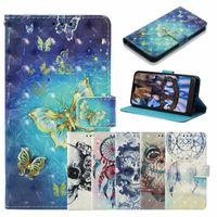 Wholesale 3D Catoon Unicorn Skull Flower Owl Butterfly Flip Leather case for Google Pixel A XL LG Stylo Stylo G7 G8 thinQ Aristo X Power3