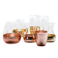 Wholesale Gold Honeycomb Glass Flower Vases Metallic Tone Modern Minimalist Tabletop Home Decor Wedding Centerpieces