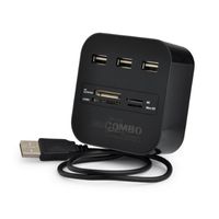 Wholesale High Speed USB Hub Ports With Card Reader Mini Hub USB Combo All In One USB Splitter Adapter For PC Laptop Computer