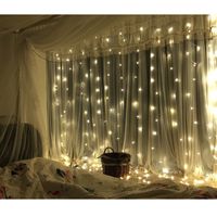 300/600 LED Window Curtain Icicle String Fairy Lights Wedding Party Decor 110V
