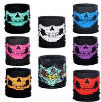 Wholesale New styles Motorcycle bicycle outdoor sports Neck Face Cosplay Mask Skull Mask Full Face Head Hood Protector Bandanas Party Masks C012