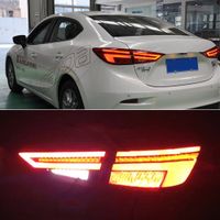 Wholesale 1Set Car Tail Lamp LED Fog Lights Daytime Running Lights DRL Cars Accessories For Mazda Mazda3 Axela
