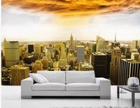 Wholesale classic wallpaper for walls New York Manhattan modern cityscape HD background wall