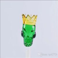 Wholesale Crown Bubble Head Glass Bongs Oil Burner Glass Pipes Water Pipes Glass Pipe Oil