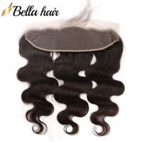 Wholesale 13x4 Lace Frontal Brazilian Human Virgin Hair Frontal Body Wave Ear To Ear Frontals With Baby Hair Closure Pieces Bleached Knots Bella Hair