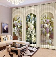 Wholesale Jade carving marble D Curtains Stereoscopic Swan flower vine lake wedding decoration Living room Blackout Kitchen Curtain