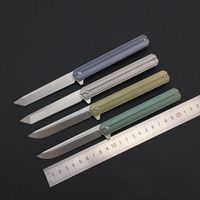 Wholesale High quality Multifunction Pocket folding knife D2 blade titanium camping Survival knives very sharp tactical EDC Utility tools