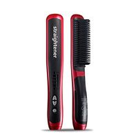 Wholesale Hair Straightener Brush Ceramic Heating Anti Scald Static Comb Professional Hair Straightening Iron