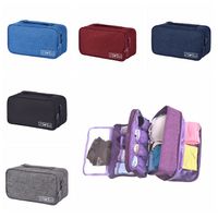 Wholesale Portable Bra Underwear Storage Bag Waterproof Travel Socks Cosmetics Drawer Organizer Wardrobe Pouch Outdoor Bags CCA11860
