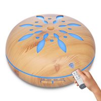 Wholesale Air Ultrasonic Humidifier Aroma Essential Oil Diffuser Sun Flower Remote Control Humidifier With LED Lights Health Care GGA1854