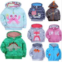 Wholesale Kids Clothes Coats Animal Print Hoodie Fashion Outerwear Casual Sweatshirts Long Sleeve Sweater Cartoon Pulloves Jumper Jacket Tops B4332