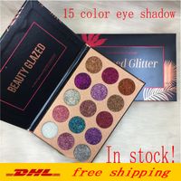 Wholesale Beauty Glazed Glitter Injections Pressed Glitters Eyeshadow Diamond Rainbow Make Up Cosmetic Colors Eye Shadow Magnet Palette DHL