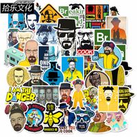 Wholesale 50 Car Stickers Breaking Bad For Laptop Skateboard Pad Bicycle Motorcycle PS4 Phone Luggage Decal Pvc guitar Stickers