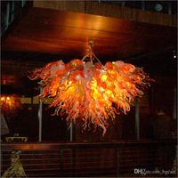 Wholesale Wedding Design lamps Mouth Blown v v LED Bulbs Turkish Hand Murano Glass Ceiling Lights Cute Rustic Style