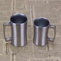 Wholesale 560ml Insulated Cup Stainless Steel Coffee Mug Double Wall Beer Stein with handle Shatterpoof Thermal Coffee Mugs