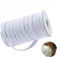 Wholesale 200 Yards Width cm Length Inch Width Braided Elastic Band Cord Knit Band For Sewing DIY Mask Bedspread