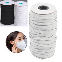 Wholesale 3 mm DIY mask Braided Elastic Band Bungee Cord Rope White Heavy Stretch Knit Spool Yards for Sewing Craft Mask Making