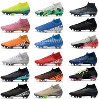 Wholesale 2020 New Mercurial Superfly Elite SE FG Neymar Ronaldo Mens Soccer Cleats Cheapest Soccer Shoes ACC Mens Football Boots Scarpe Da Calcio