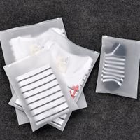 Wholesale Zipper Storge Clothing Bag Two Side Frosted Packing Zipper Bag Custmize Logo Multiple Size