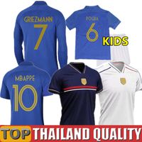 2019 France Maillots De Foot 100 Centenaire 2018 France Mbappe Griezmann Pogba 2 étoiles Varane Pavard Giroud Umtiti 100 Anniversaire Hommes Femmes