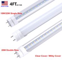 Wholesale 4FT LED Shop Lights Feet W W W LED Tube Lighting SMD Light Bulbs T8 G13 Fluorescent Tubes Lamp K K