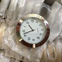 Wholesale gold silver case with roman arabic mm insertion clock inch insert Japanese PC21S metal fit up