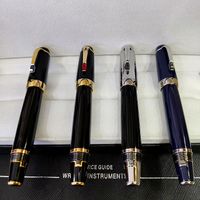 Wholesale Limited edition K Extend retract Nib Fountain pen Top Luxury Bohemies Classic Black Resin Writing ink pens with Gem Germany Serial Number