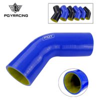 Wholesale Blue Black Yellow quot mm Degree Elbow Silicone Hose Pipe Intercooler Turbo Intake Pipe Coupler Hose PQY SH4520 QY