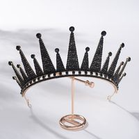 Cerchietto Corona Oro Antico Nuziale Capelli Barocco Tiara Crystal foglie