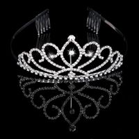 Wholesale Bridal Tiaras Crowns With Rhinestones Bridal Jewelry pageant Evening Prom Party Performance Pageant Crystal Wedding Tiaras Accessories