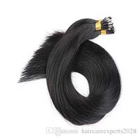 Wholesale Straight Nano Human Virgin Hair Extensions g s s Natural Color Peruvian Remy Hair