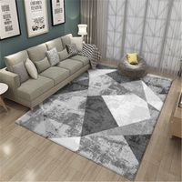 Large Size Living Room Rugs Geometric Modern Striped Carpets Bedroom Bedside Blanket Area Rug Soft Study Room Teppich Rugs